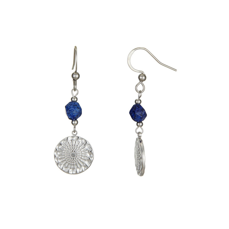 Usoa - Boucle d'oreille bleue