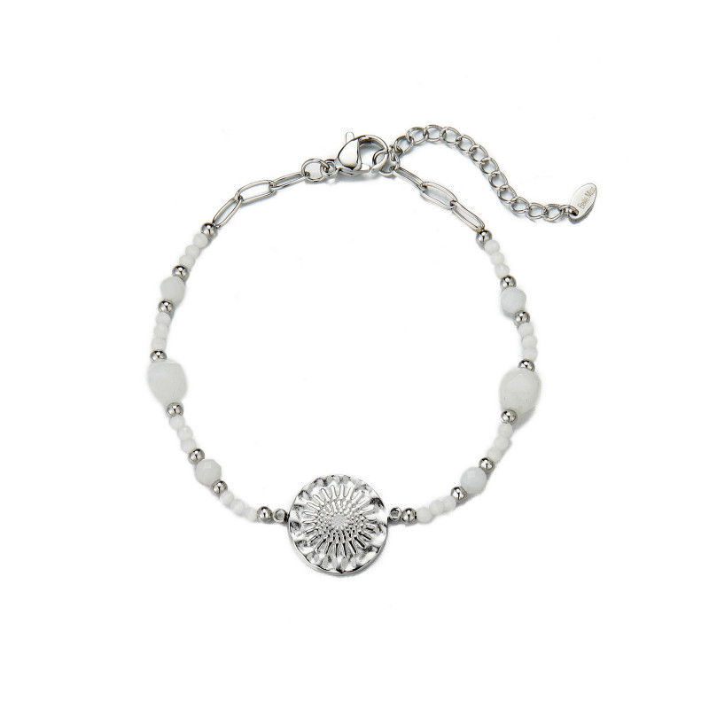 Usoa - Bracelet blanc