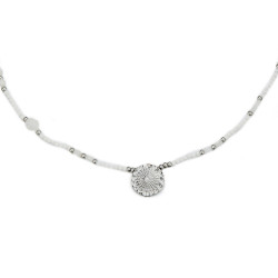 Usoa - Collier blanc