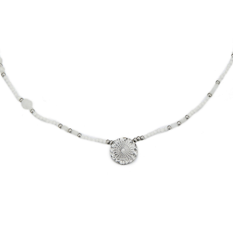 Usoa - Collier blanc