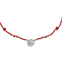 Usoa - Collier rouge