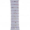Ulricha - Lot 10 bracelets élastiques violets