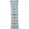 Ultima - Lot 10 bracelets élastiques verts
