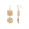 Ujana - Boucle d'oreille beige