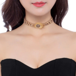 Emy - Collier Ras de cout beige 2