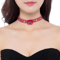 Emy - Collier Ras de cout rouge 2