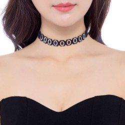 Farah - Collier Ras le cou noir
