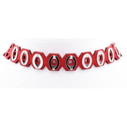 Farah - Collier Ras le cou rouge