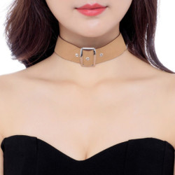 Frida - Collier Ras le cou beige 2