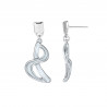 Barberine - Boucle d'oreille tige blanche