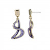 Barberine - Boucle d'oreille tige violette