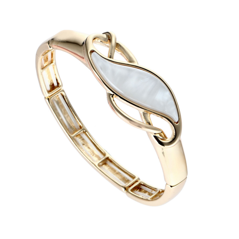 Basia - Bracelet élastique blanc