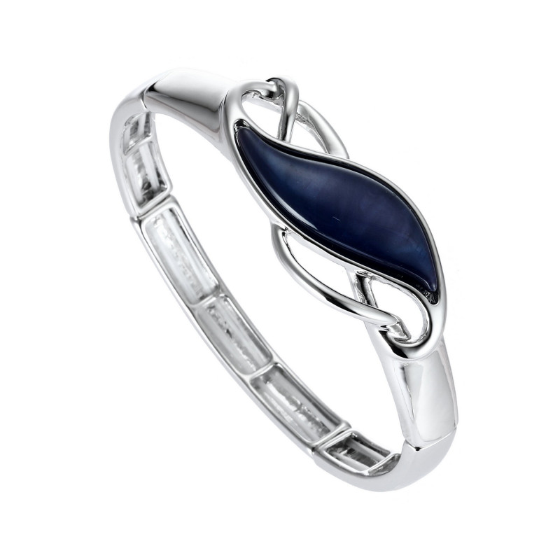 Basia - Bracelet élastique bleu