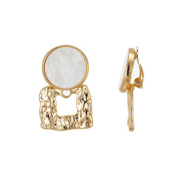 Souzane - Boucle d'oreille clip dorée