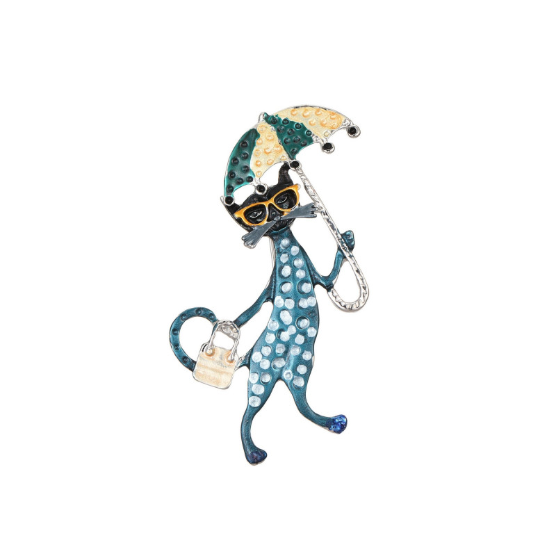 Olympias - Broche épingle bleue