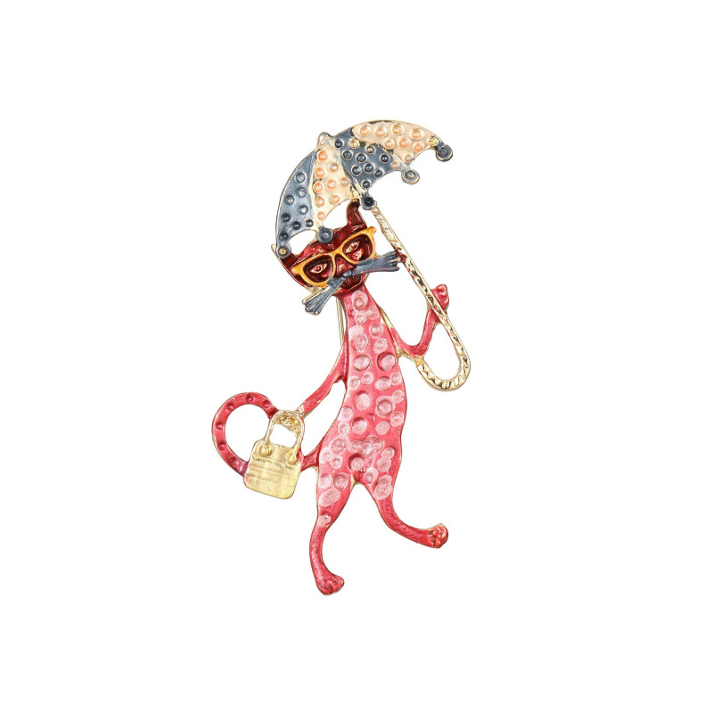 Olympias - Broche épingle rose