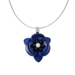 Lila - Collier bleu 2