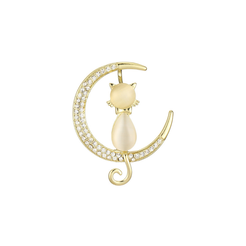 Robertine - Broche épingle dorée