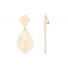 Fabrizia - Boucle d'oreille clip blanche