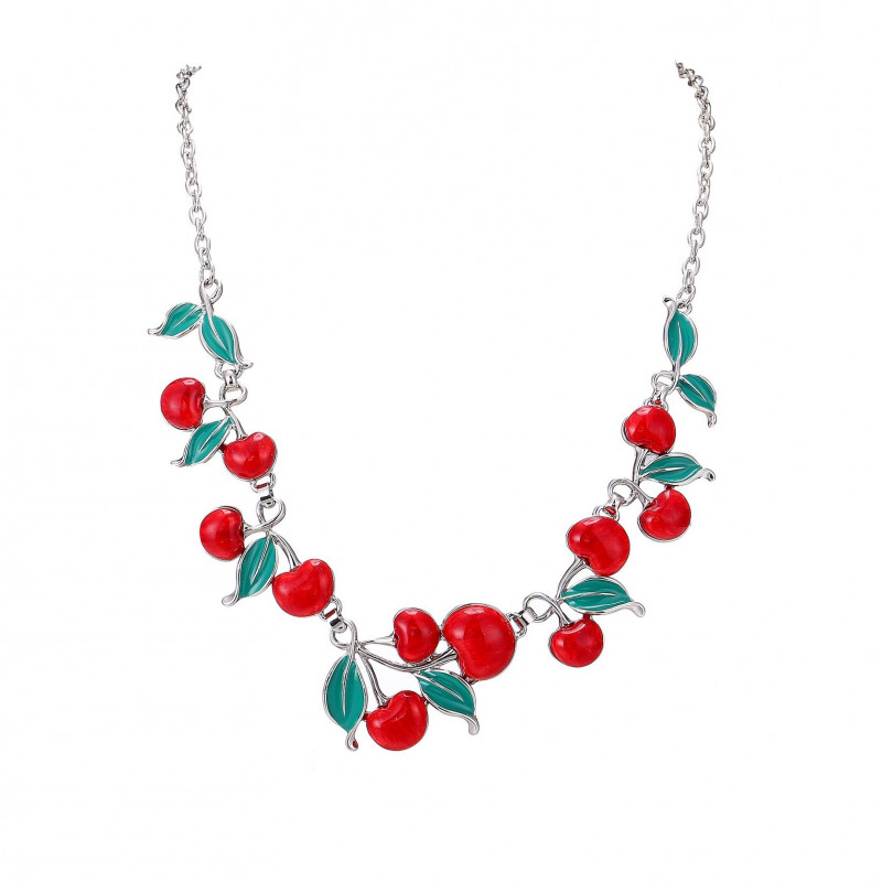 Ambre - Collier rouge