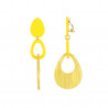 Fateha - Boucle d'oreille clip jaune