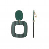 Fouma - Boucle d'oreille clip verte