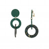Fatet - Boucle d'oreille clip verte