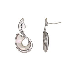 Hannie - Boucle d'oreille argentée