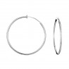 Esra6 - Boucles d'oreilles clip argenté
