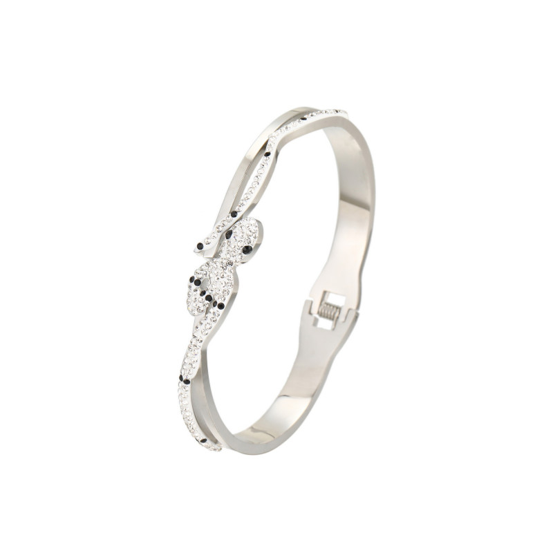 Vinciane - Bracelet acier argenté