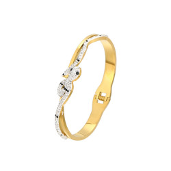 Vinciane - Bracelet acier doré