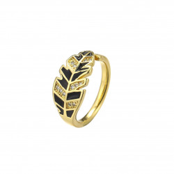 Feuille2 - Bague réglable noire