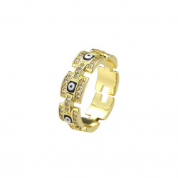Oeil1 - Bague réglable noire