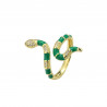 Serpent6 - Bague réglable verte