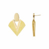 Ursille - Boucle d'oreille tige jaune
