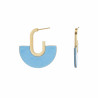 Ursine - Boucle d'oreille tige bleue