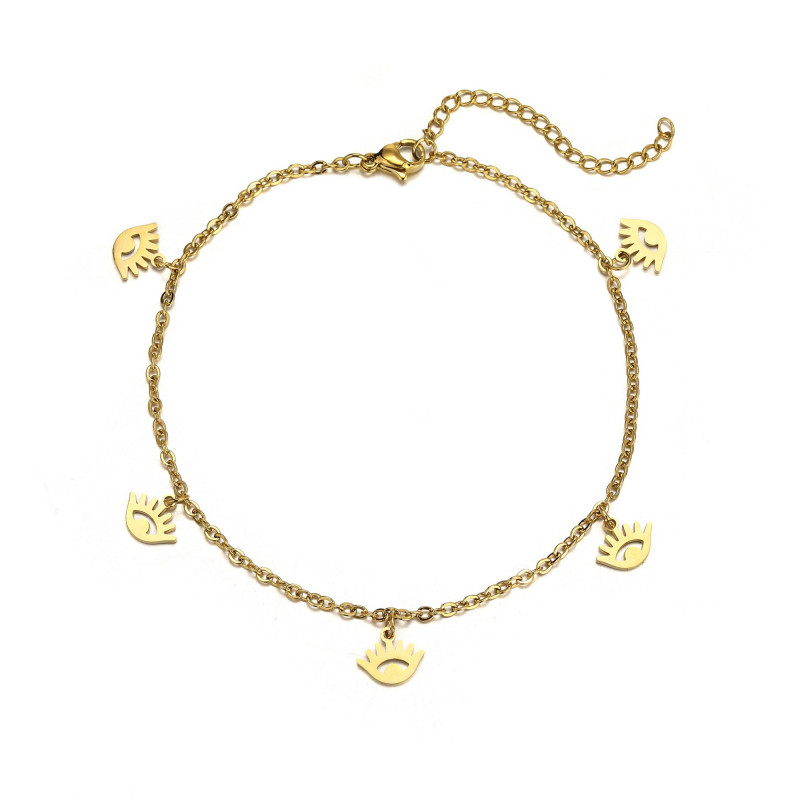 Chaine de cheville en acier Oeil