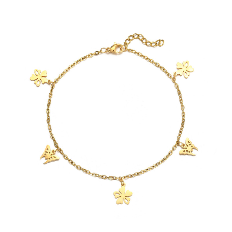 Chaine de cheville en acier Papillon