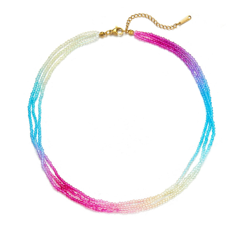 Zenzi - Collier acier Multicolore