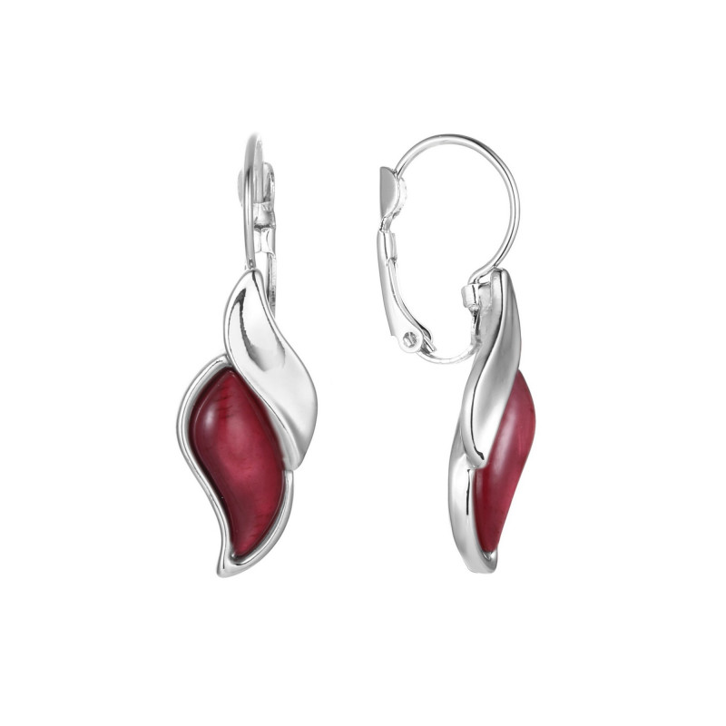 Bernarda - Boucle d'oreille dormeuse fuchsia