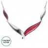 Bernarda - Collier fuchsia