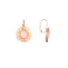Xevera - Boucle d'oreille dorée rose
