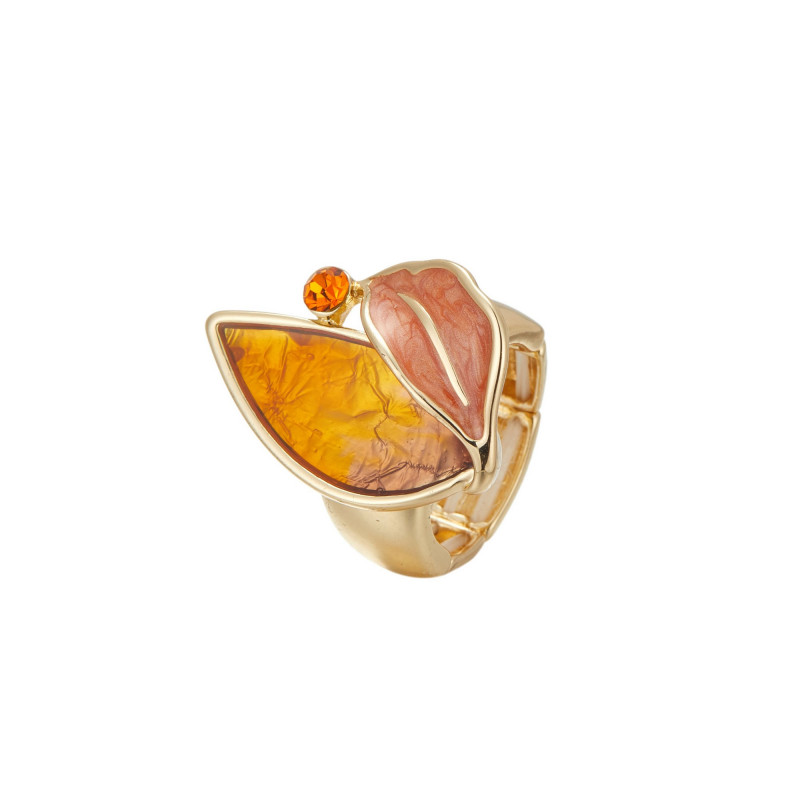 Echire - Bague élastique orange