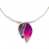 Echire - Pendentif fuchsia