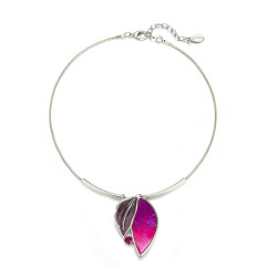 Echire - Pendentif fuchsia