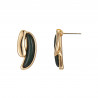 Edma - Boucle d'oreille tige verte