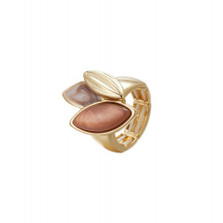 Elfried - Bague élastique marron