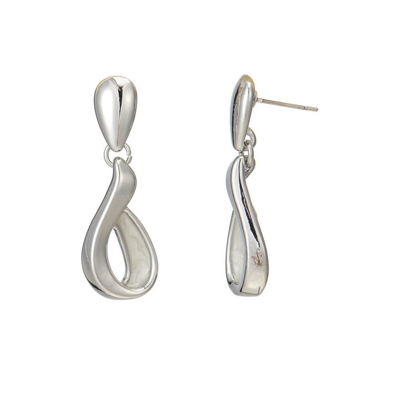 Ellenita - Boucle d'oreille tige blanche