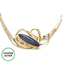 Emila - Collier Bleu marine