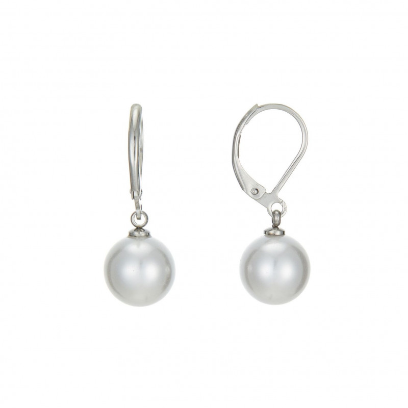 Udven - Acier Boucle d'oreille dormeuse Argentée